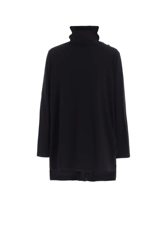 30/COTTON JERSEY TURTLENECK T-SHIRT sold by Yohji Yamamoto