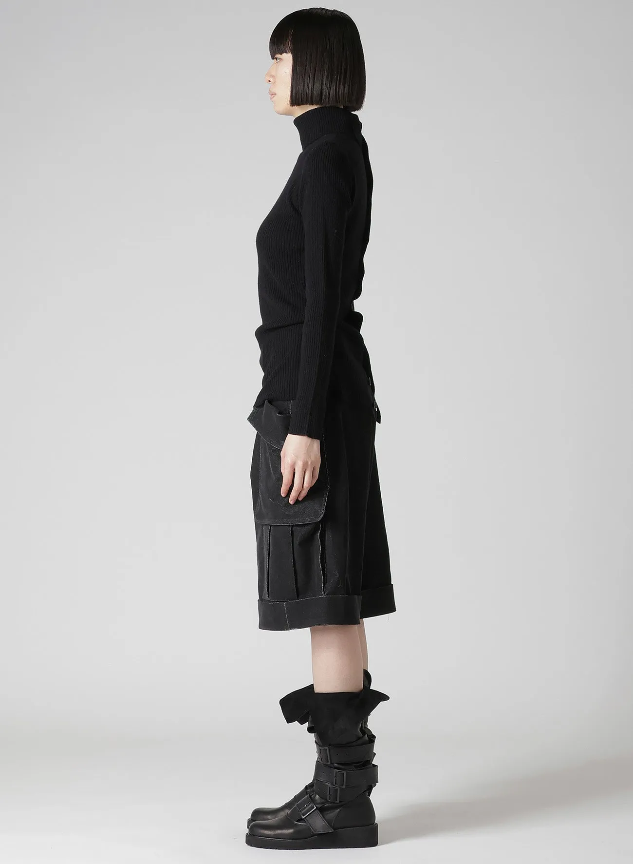QUARTZ 2/26 RIBBED HIGH NECK sold by Yohji Yamamoto product image thumbnail 4