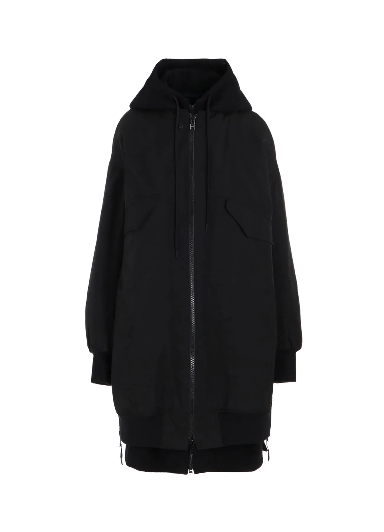 Ny/C TWILL HOODED BOMBER sold by Yohji Yamamoto