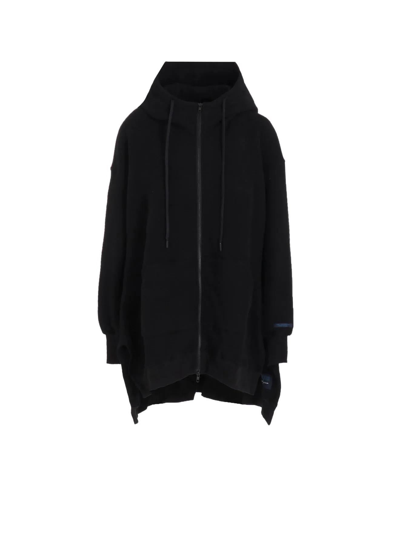 Liy/C BRUSHED FRENCH TERRY UNBALANCED HOODIE B sold by Yohji Yamamoto
