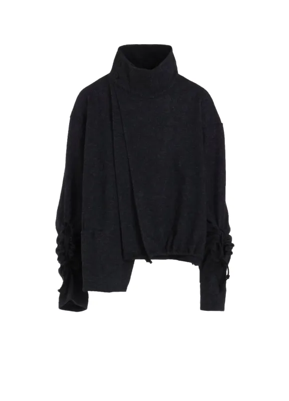 WOOLEN SINGLE JERSEY GATHERED PO A sold by Yohji Yamamoto