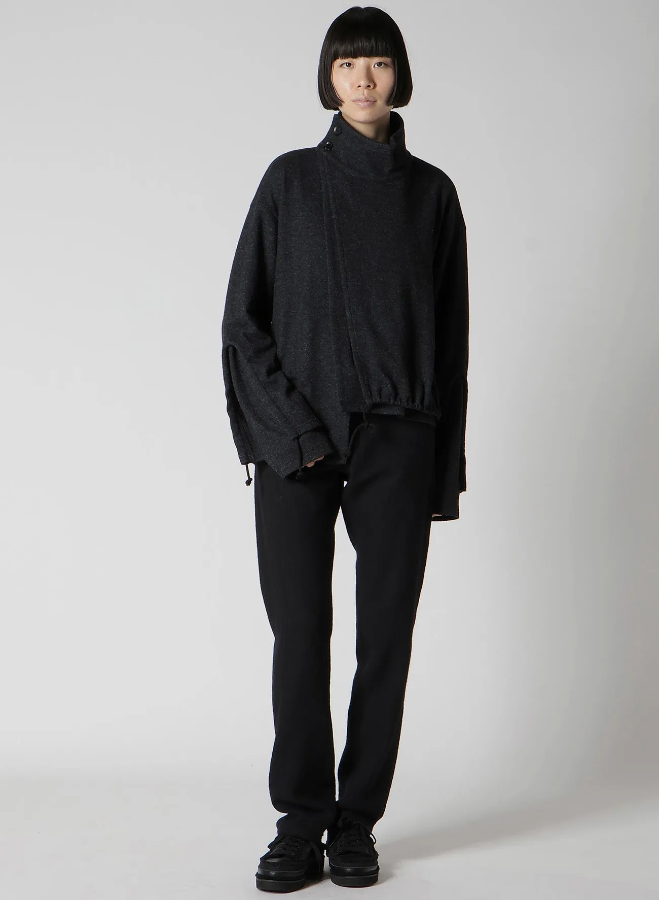 WOOLEN SINGLE JERSEY GATHERED PO A sold by Yohji Yamamoto product image thumbnail 3