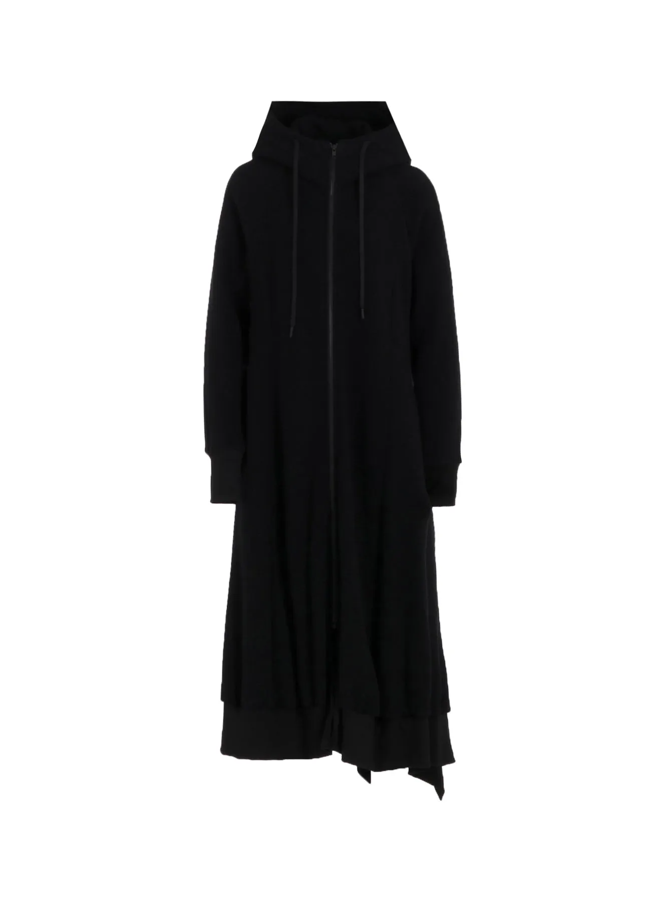 Liy/C BRUSHED FRENCH TERRY HOODED TRACK DRESS sold by Yohji Yamamoto