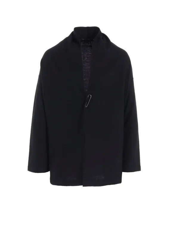 12G WOOLEN SINGLE LONG SLV CARDIGAN sold by Yohji Yamamoto