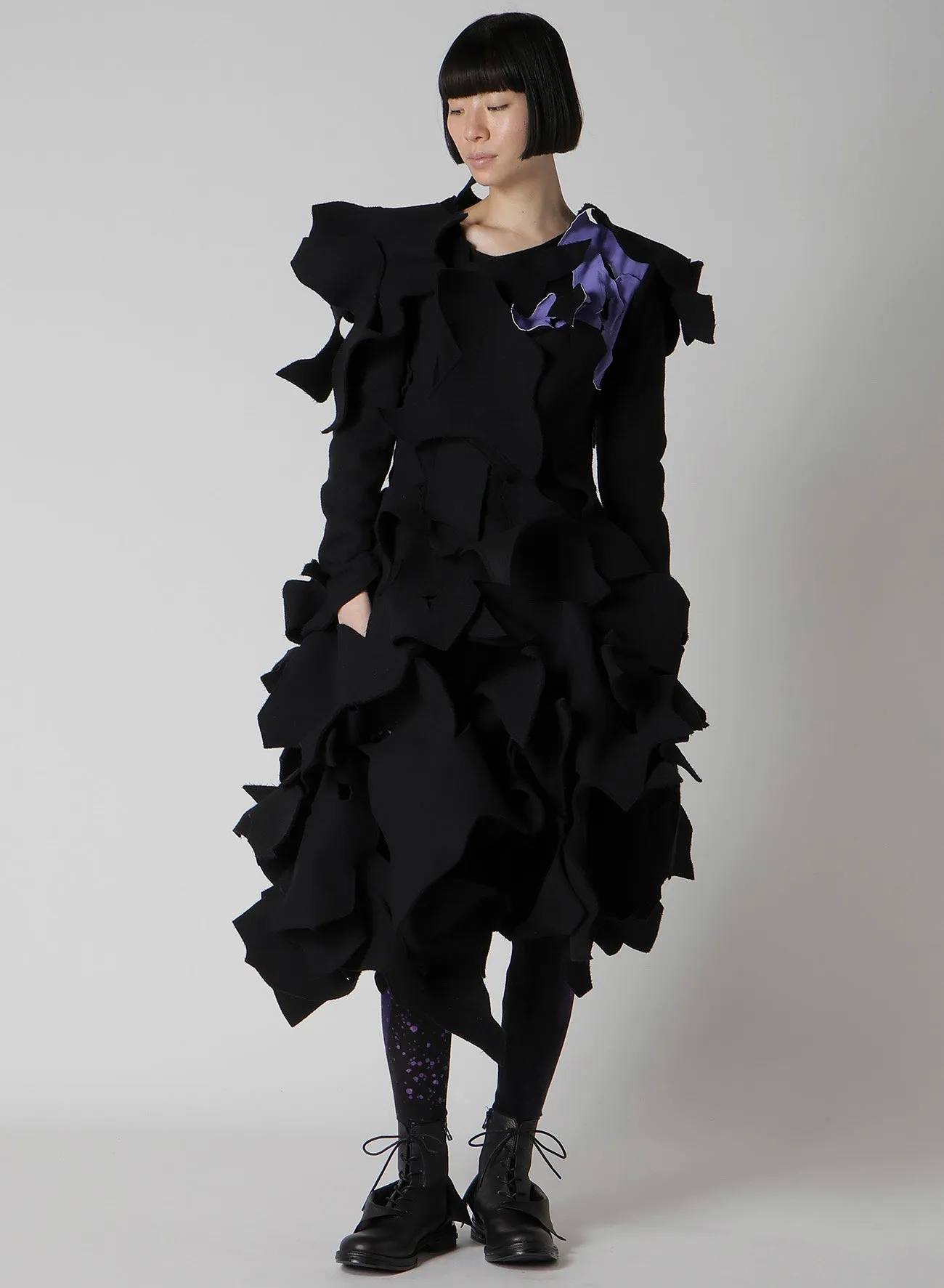 PURPLE B PATTERN BASIC LEGGINGS sold by Yohji Yamamoto product image thumbnail 3