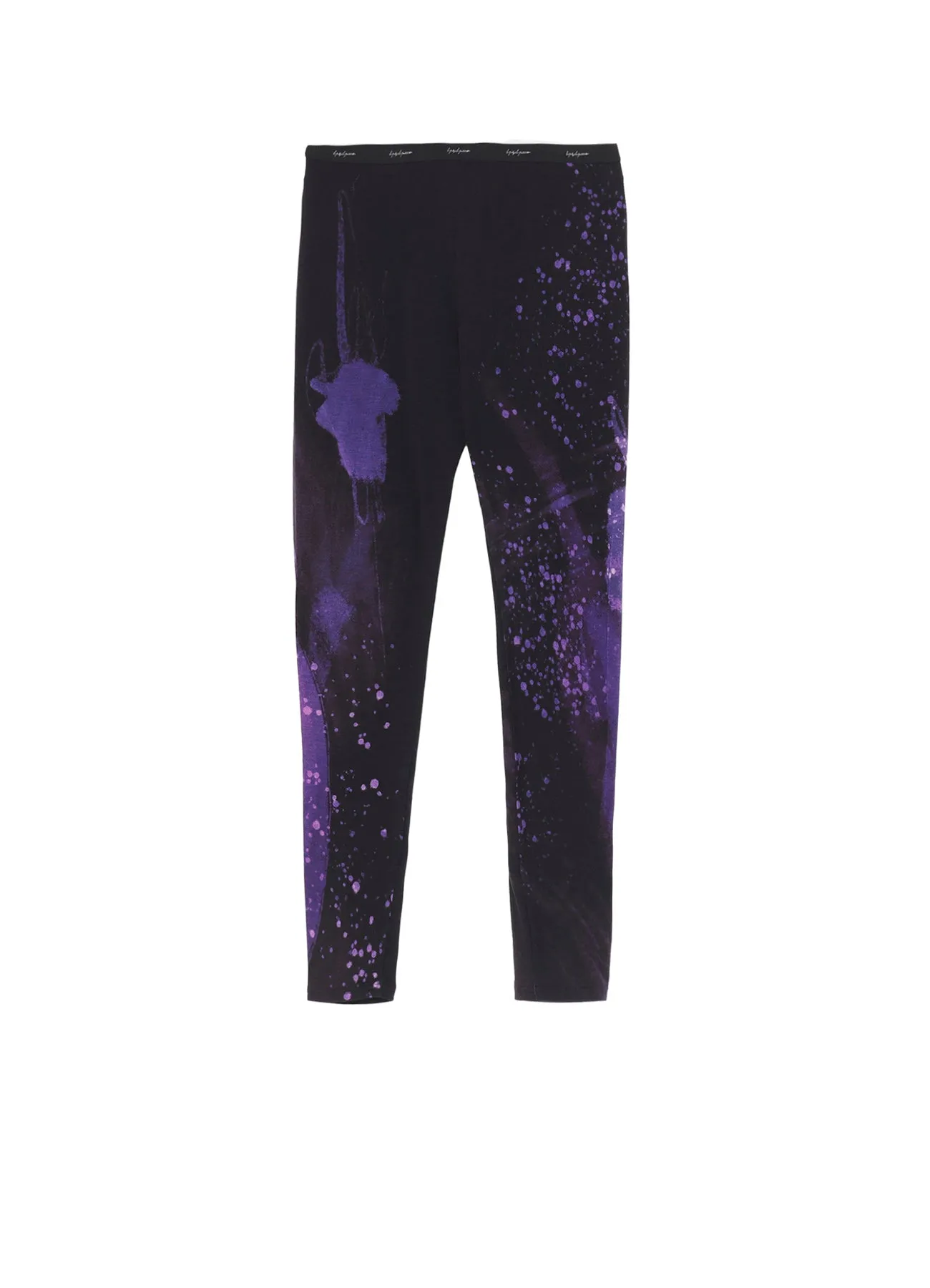 PURPLE B PATTERN BASIC LEGGINGS sold by Yohji Yamamoto