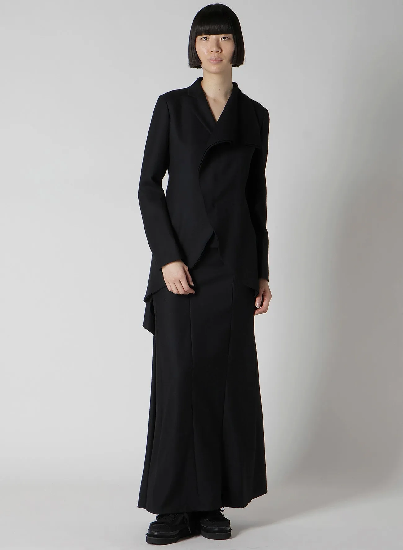 W/SAXONY ASM ROUNDED HEM JACKET sold by Yohji Yamamoto product image thumbnail 3