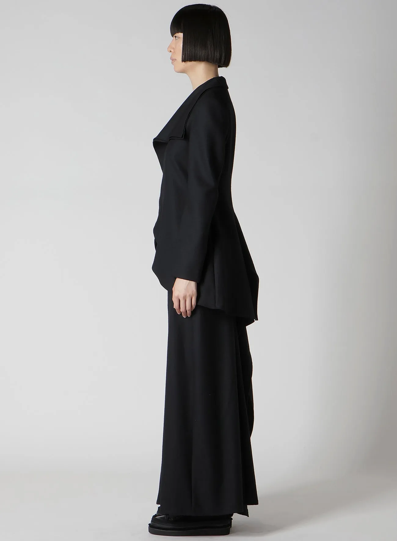 W/SAXONY ASM ROUNDED HEM JACKET sold by Yohji Yamamoto product image thumbnail 4