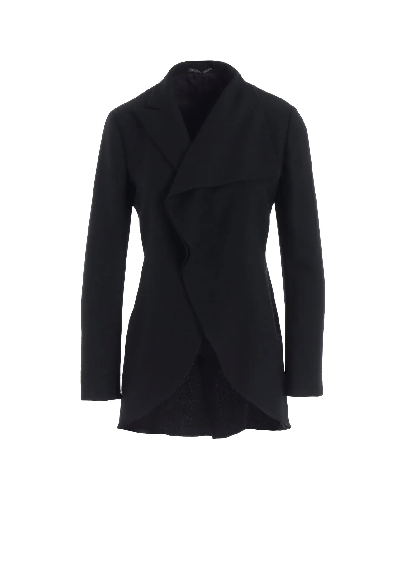 W/SAXONY ASM ROUNDED HEM JACKET sold by Yohji Yamamoto