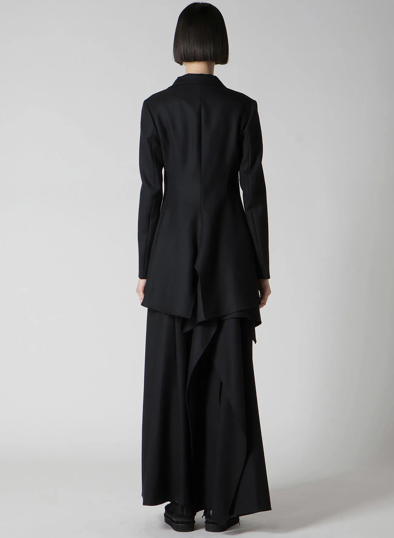 W/SAXONY ASM ROUNDED HEM JACKET sold by Yohji Yamamoto product image thumbnail 5