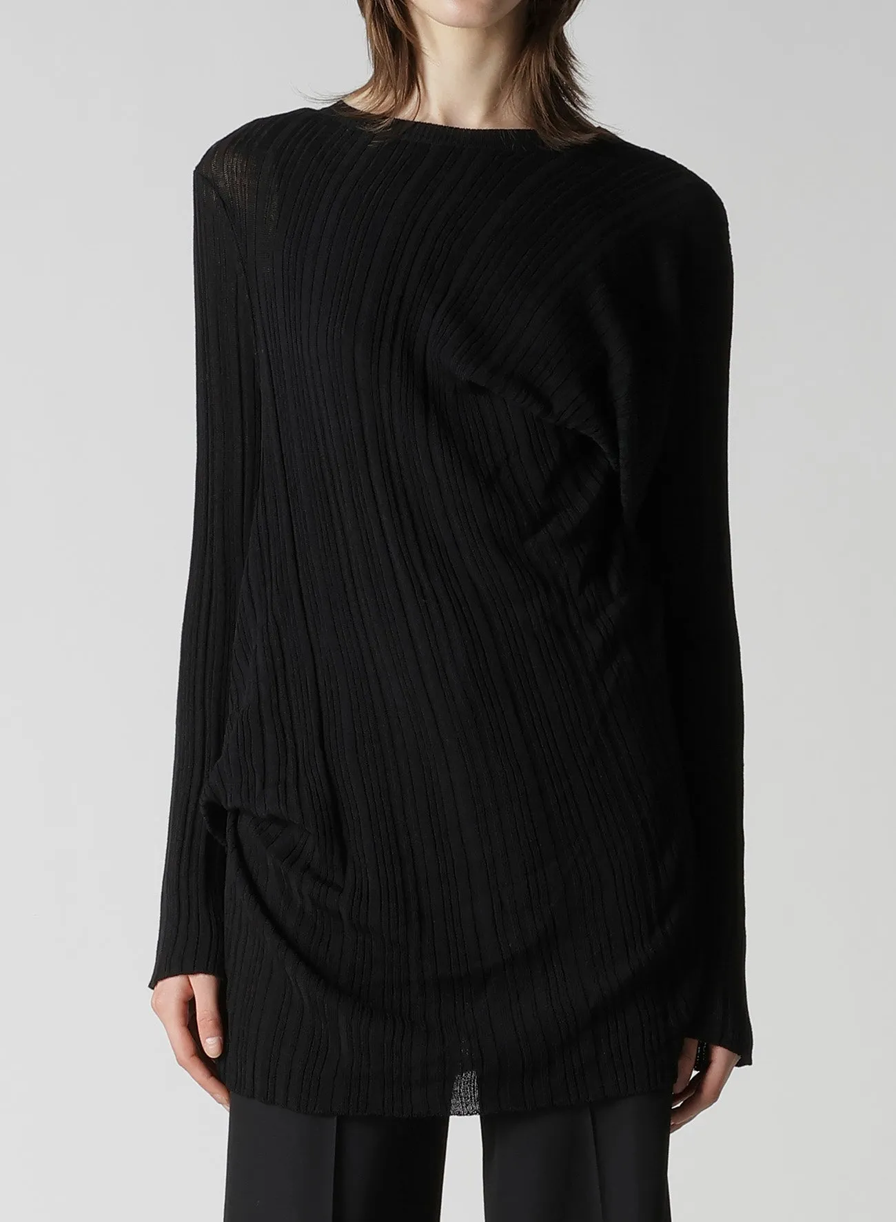 RANDOM RIB TUCK DETAIL PO sold by Yohji Yamamoto product image thumbnail 2