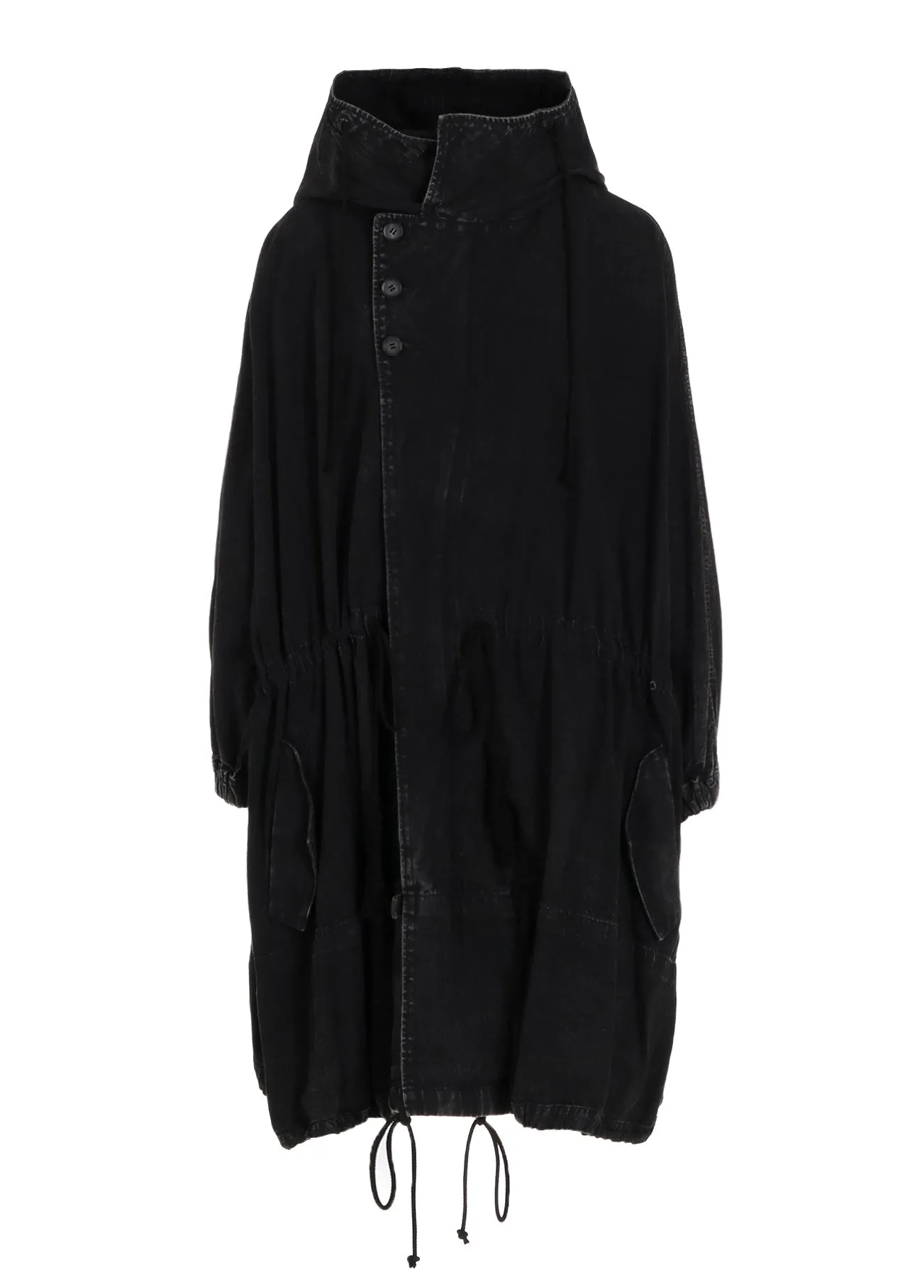 PERMANGANATE BLEACHED DENIM DOLMAN SLV COAT sold by Yohji Yamamoto product image thumbnail 2