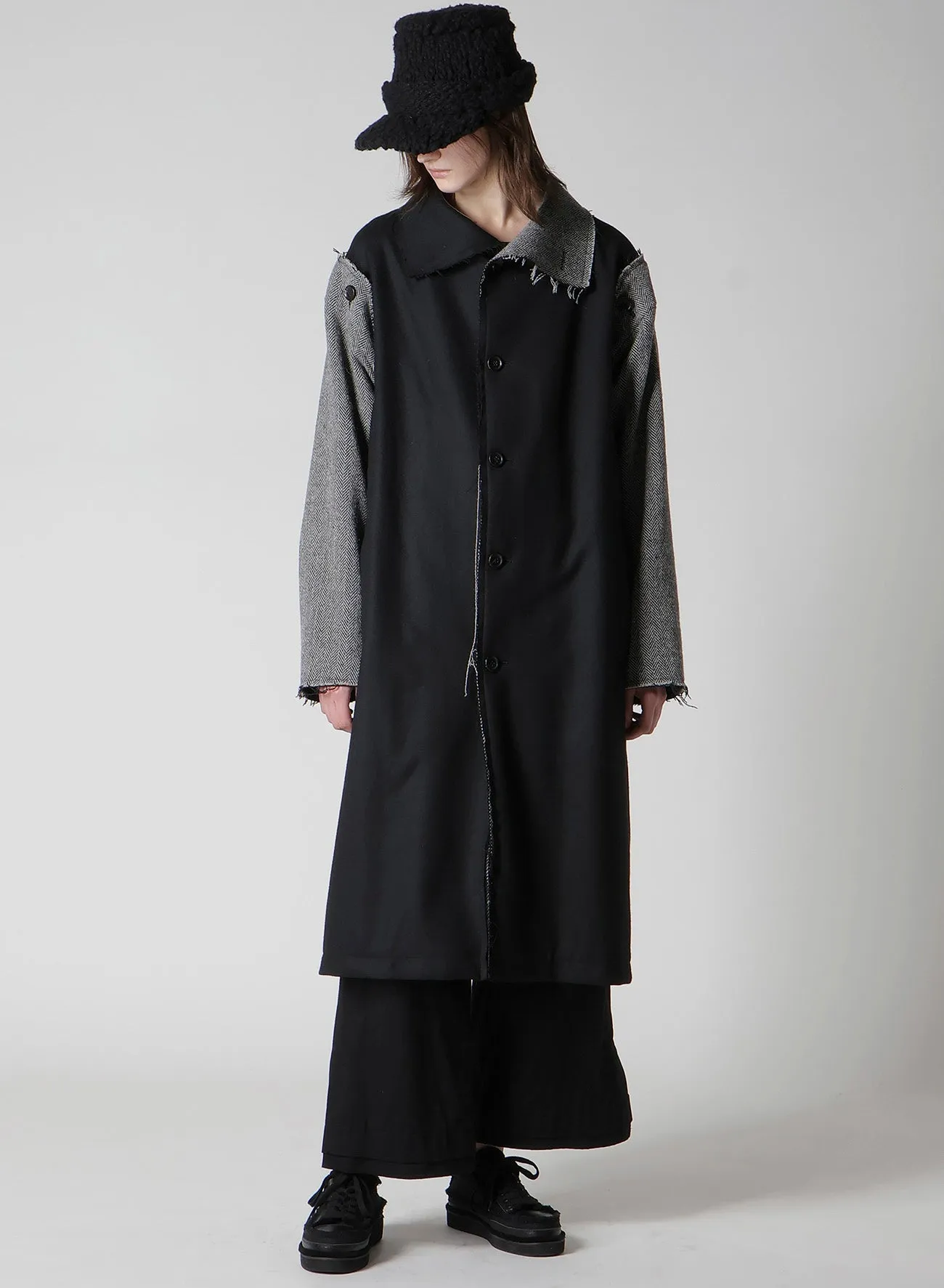 HAND-WOVEN SLABS/W KNIT D'GOAL sold by Yohji Yamamoto product image thumbnail 2