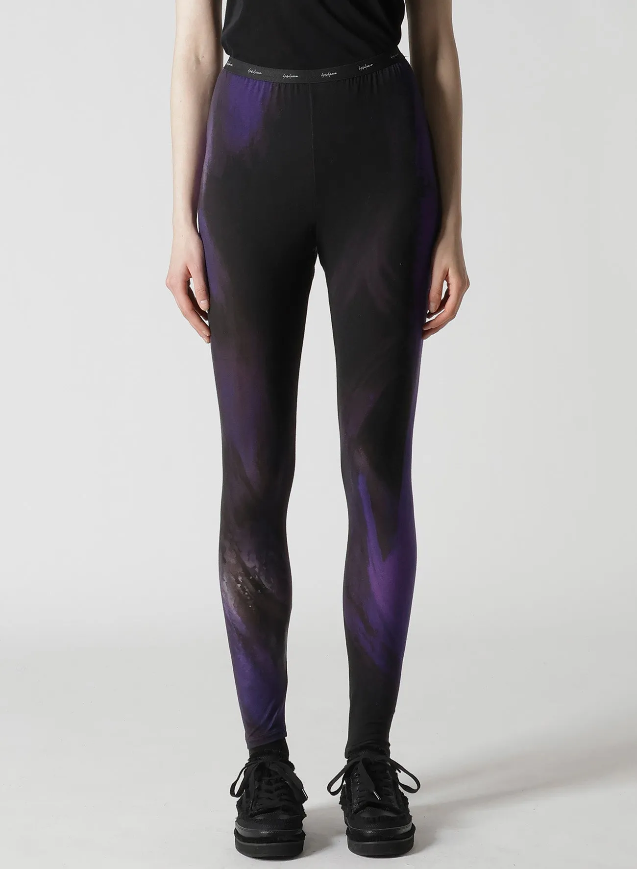 PURPLE D PATTERN BASIC LEGGINGS sold by Yohji Yamamoto product image thumbnail 2