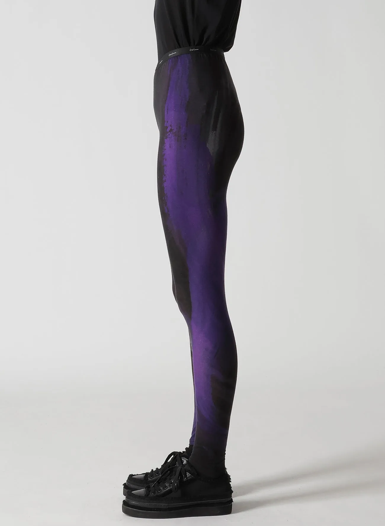 PURPLE D PATTERN BASIC LEGGINGS sold by Yohji Yamamoto product image thumbnail 4