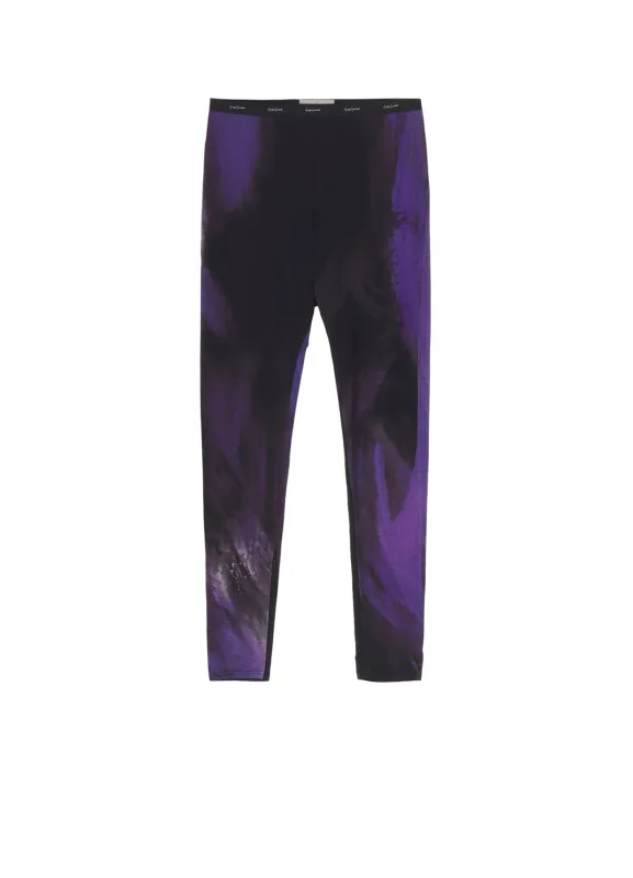 PURPLE D PATTERN BASIC LEGGINGS made by Yohji Yamamoto