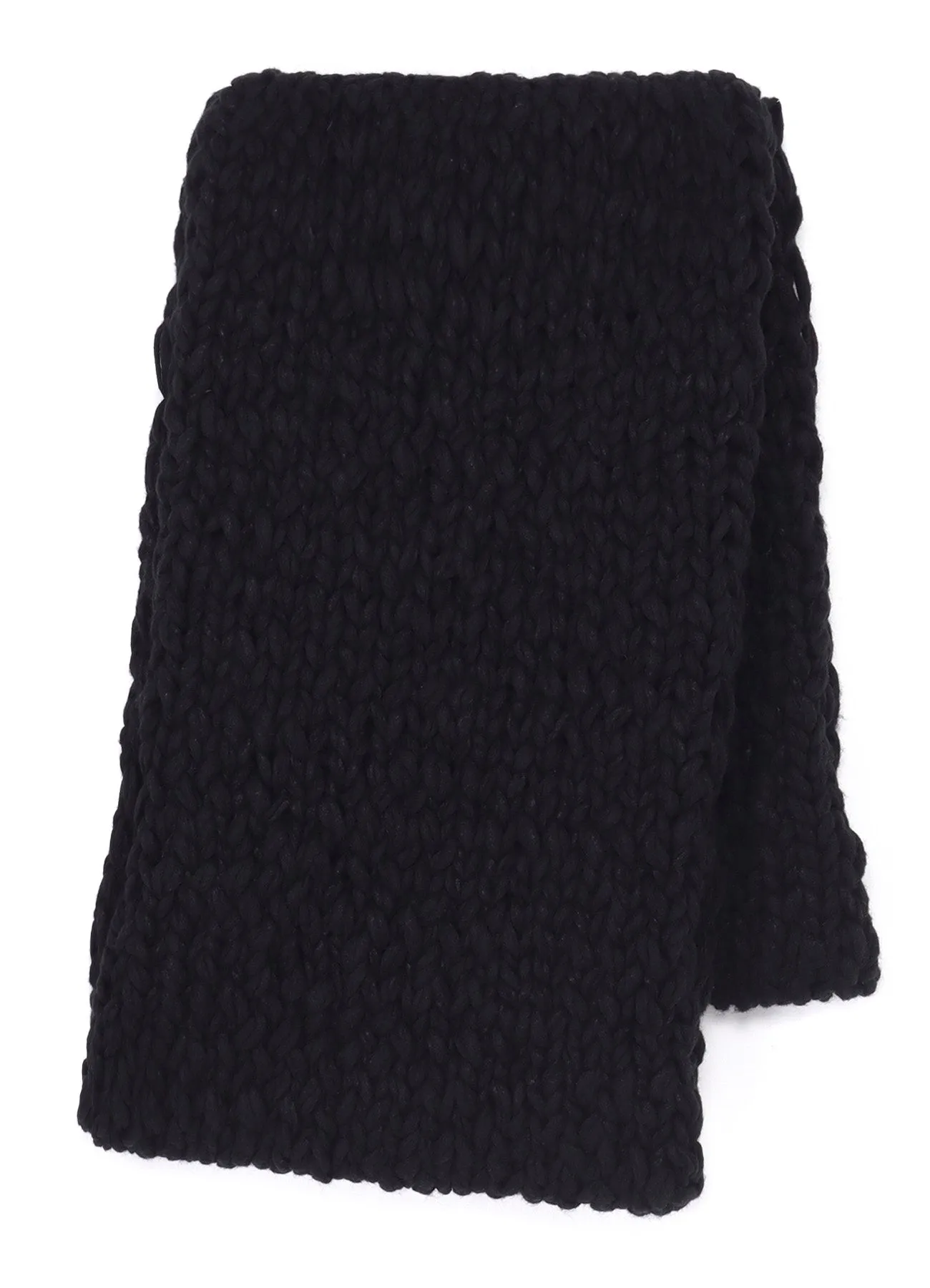 HAND-WOVEN SLABS/W KNIT SNOOD sold by Yohji Yamamoto product image thumbnail 4