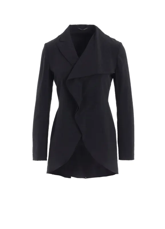 Ny/Si TAFFETA ASM ROUNDED HEM JACKET sold by Yohji Yamamoto