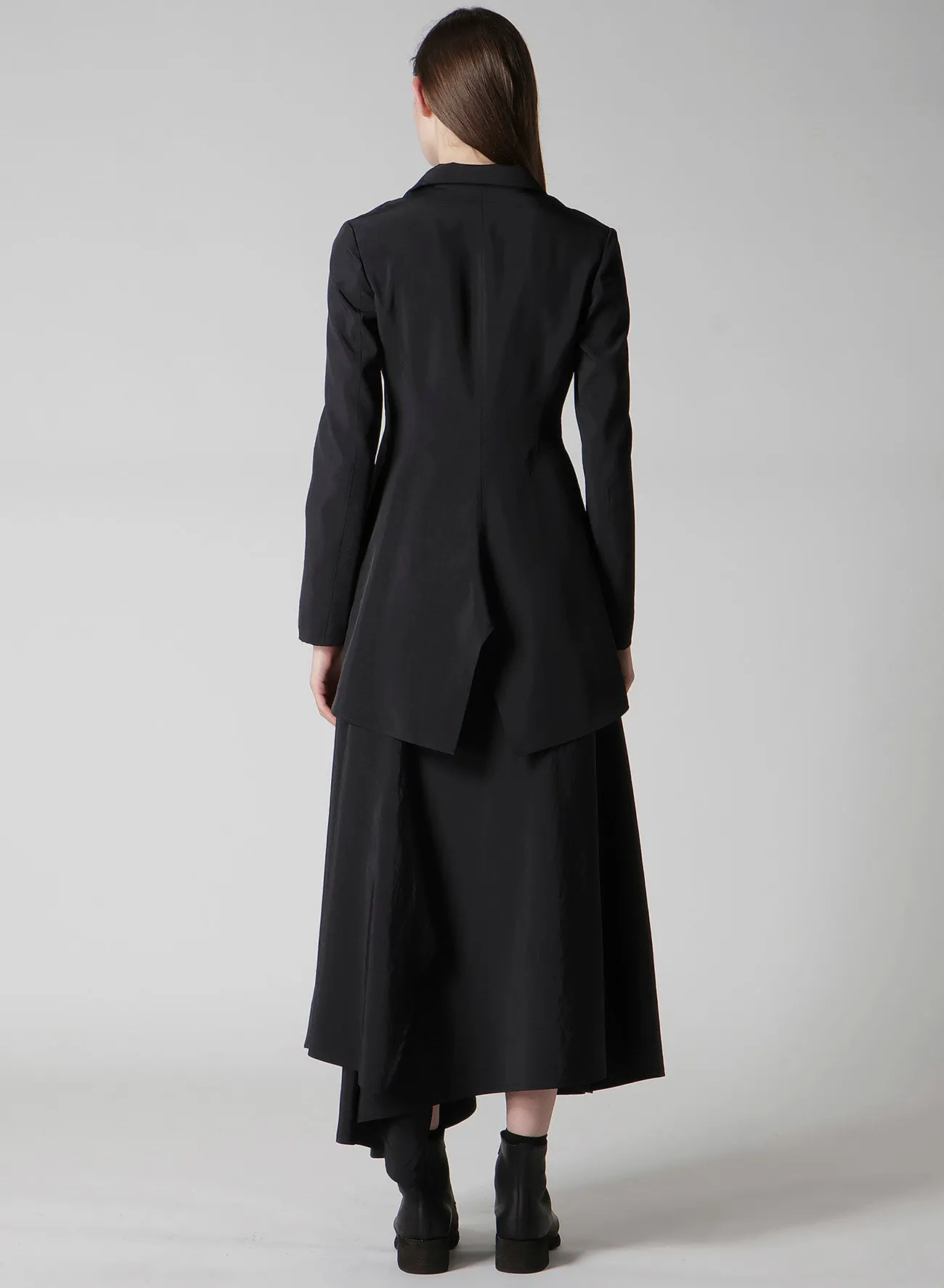 Ny/Si TAFFETA ASM ROUNDED HEM JACKET sold by Yohji Yamamoto product image thumbnail 5