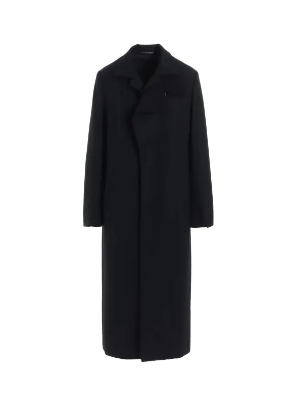 W/SAXONY  R DOUBLE LAYERED LONG COAT sold by Yohji Yamamoto