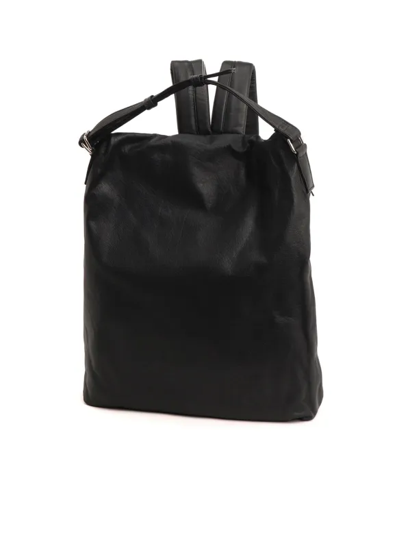 GARMENT LEATHER SQUARE BACKPACK sold by Yohji Yamamoto