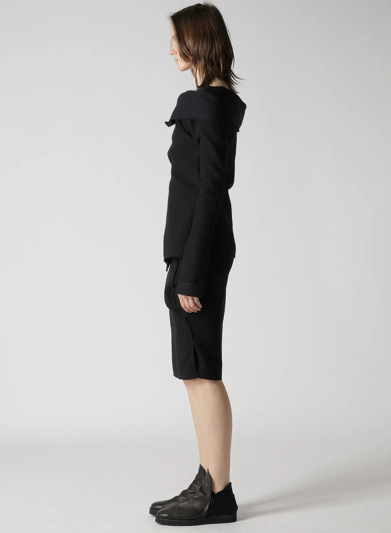SHRINKED WOOL SERGE TULIP JACKET sold by Yohji Yamamoto product image thumbnail 4