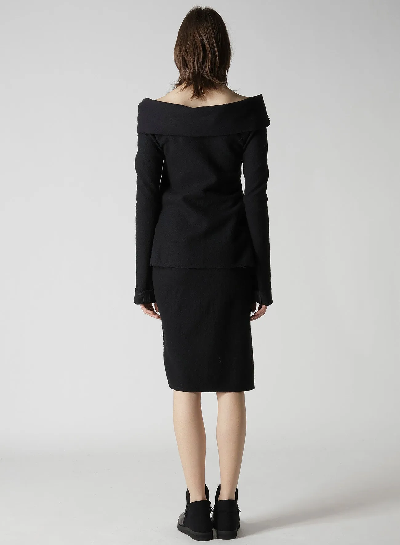 SHRINKED WOOL SERGE TULIP JACKET sold by Yohji Yamamoto product image thumbnail 5