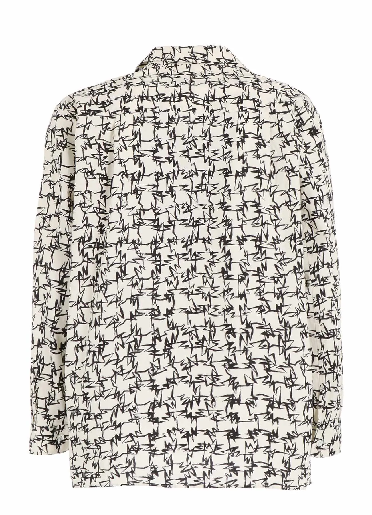 【Y's for men × MASSES】COTTON PIGMENT PRINT OPEN COLLAR SHIRT sold by Yohji Yamamoto product image thumbnail 4