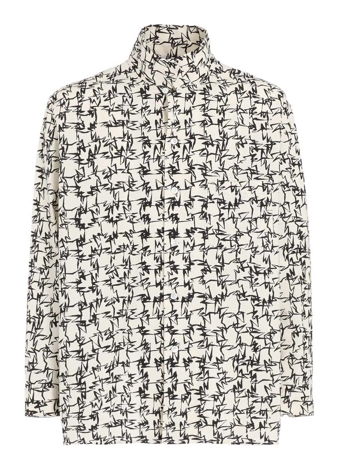 【Y's for men × MASSES】COTTON PIGMENT PRINT OPEN COLLAR SHIRT sold by Yohji Yamamoto product image thumbnail 3