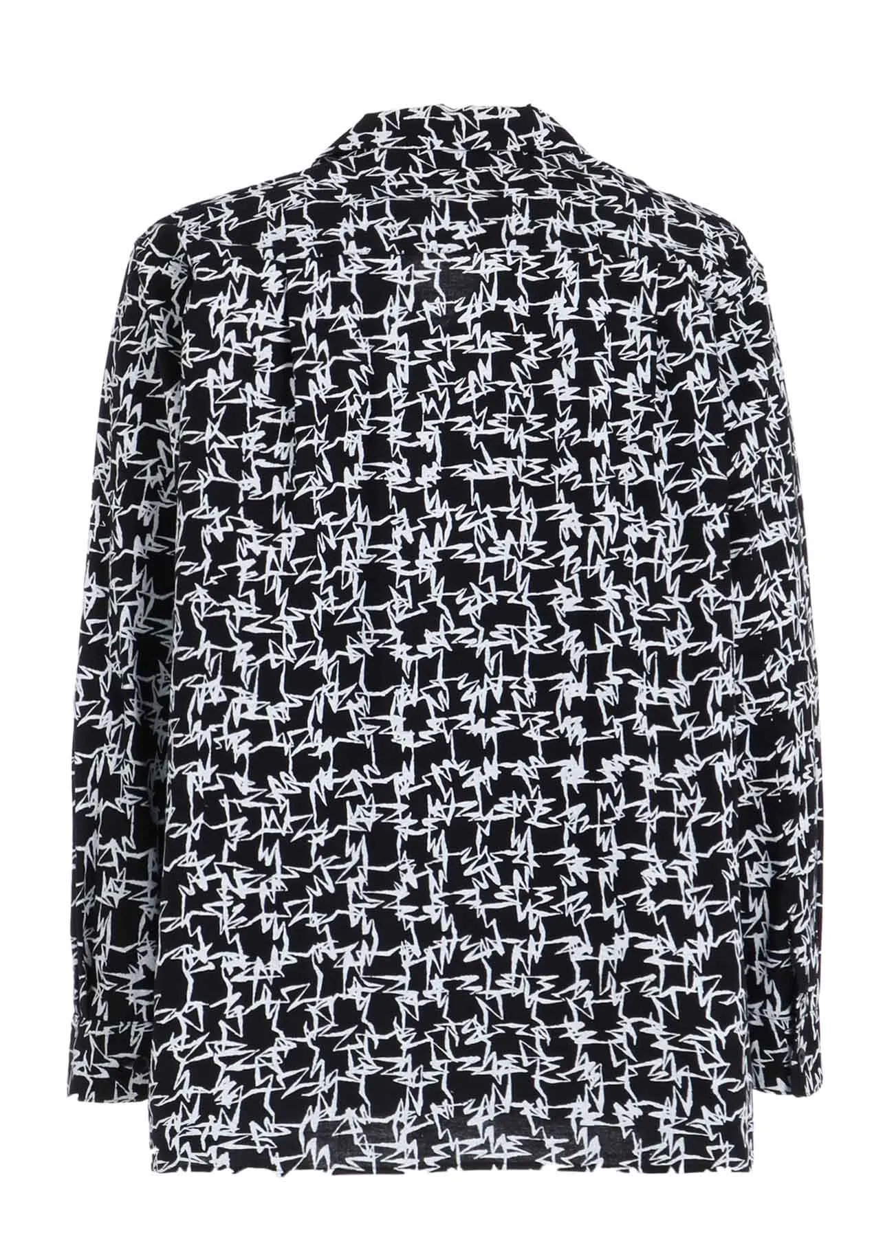 【Y's for men × MASSES】COTTON PIGMENT PRINT OPEN COLLAR SHIRT sold by Yohji Yamamoto product image thumbnail 4