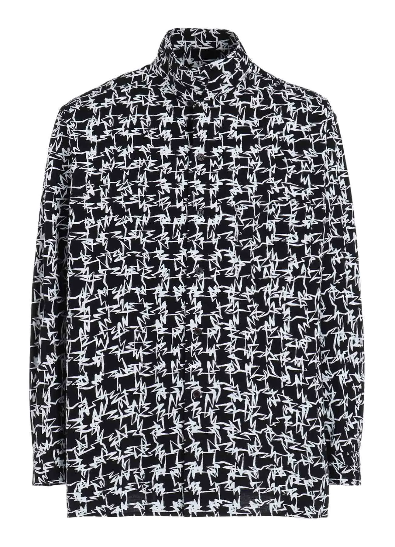 【Y's for men × MASSES】COTTON PIGMENT PRINT OPEN COLLAR SHIRT sold by Yohji Yamamoto product image thumbnail 3