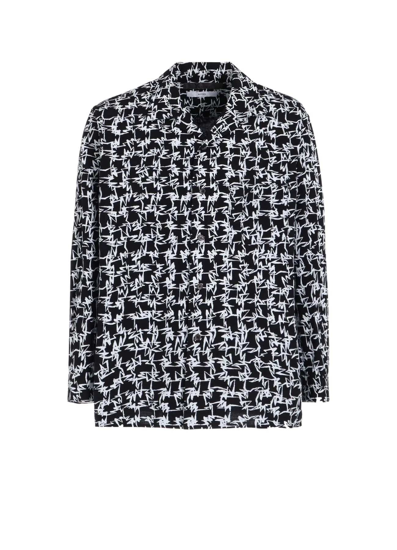 【Y's for men × MASSES】COTTON PIGMENT PRINT OPEN COLLAR SHIRT sold by Yohji Yamamoto