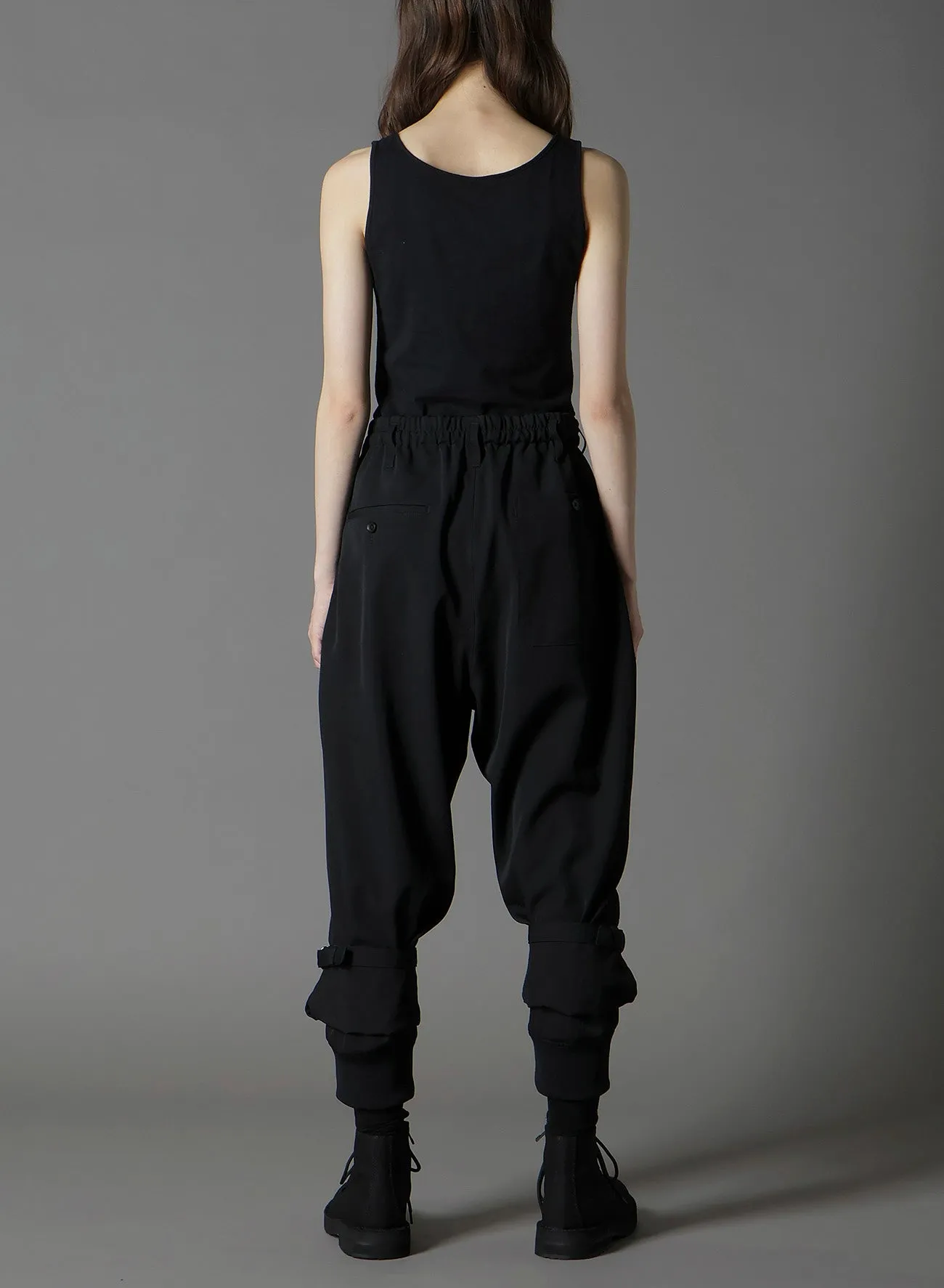 W/GABARDINE DOUBLE HEM RIB PANTS sold by Yohji Yamamoto product image thumbnail 3