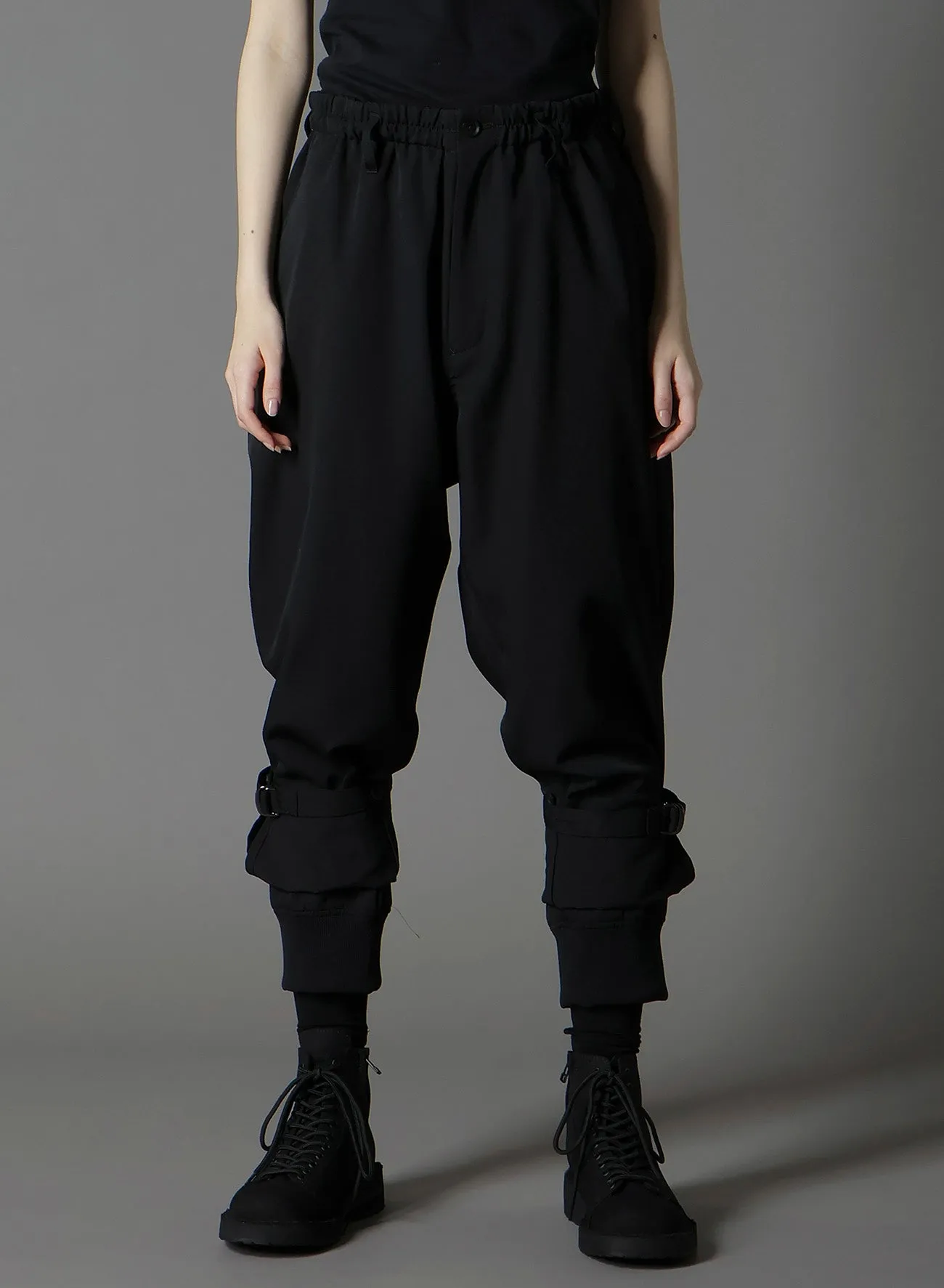 W/GABARDINE DOUBLE HEM RIB PANTS sold by Yohji Yamamoto product image thumbnail 4
