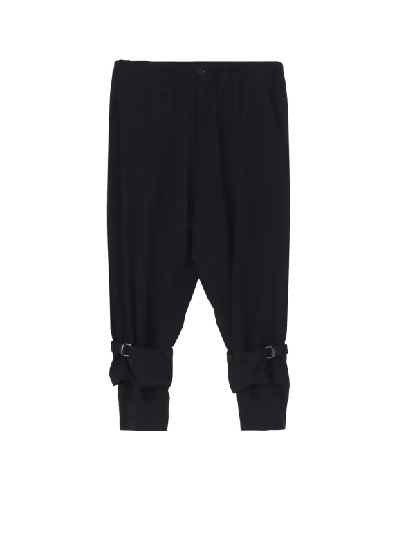 W/GABARDINE DOUBLE HEM RIB PANTS sold by Yohji Yamamoto