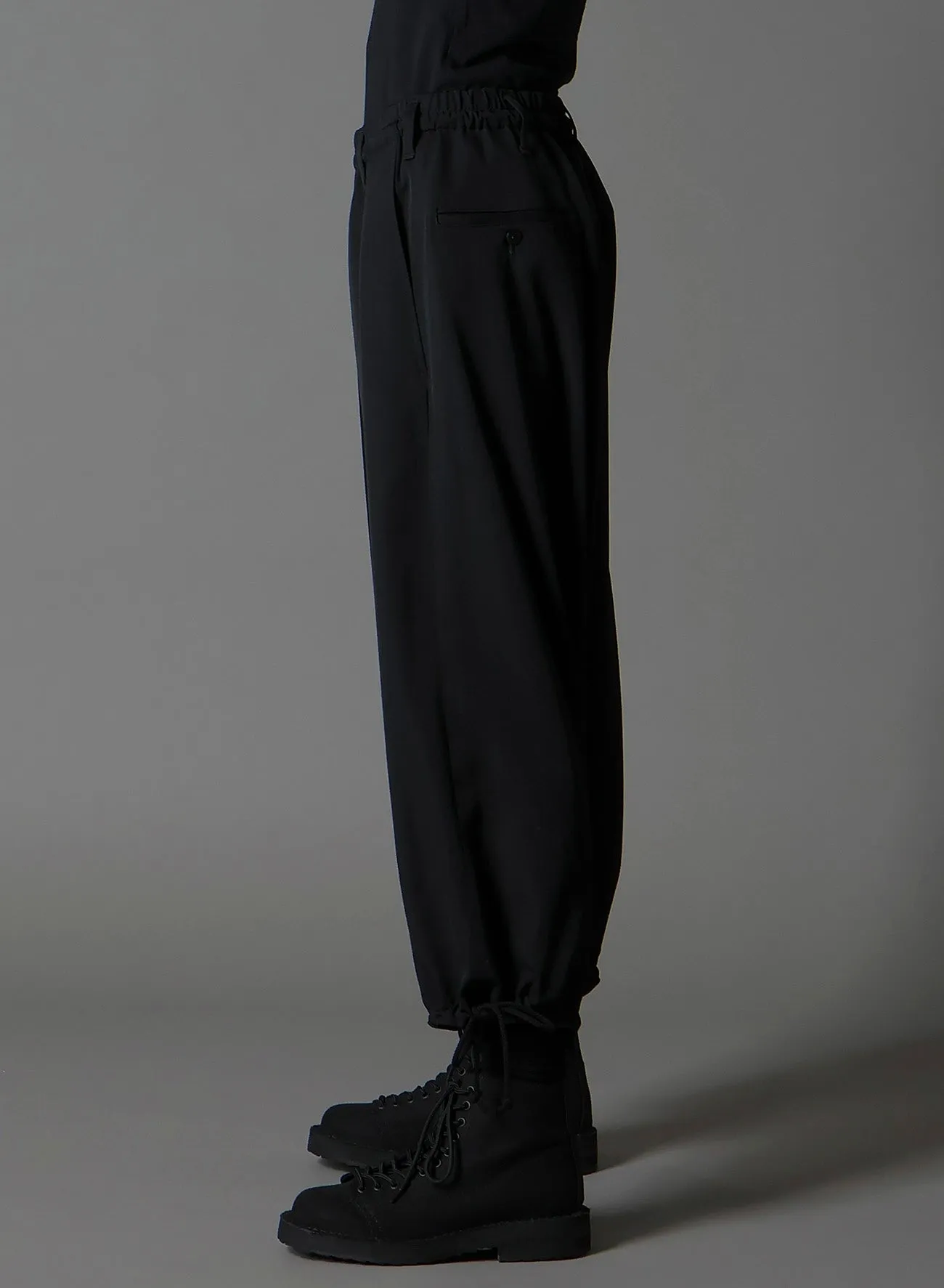 W/GABARDINE INSEAM BUTTON SAROUEL PANTS sold by Yohji Yamamoto product image thumbnail 5
