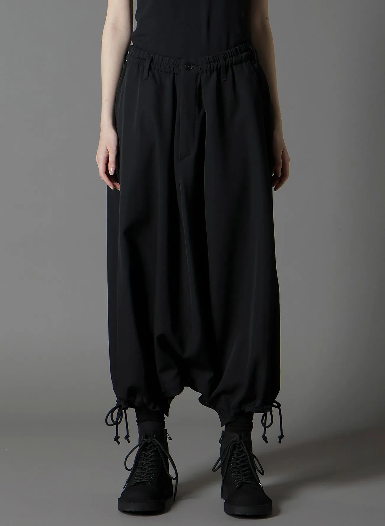 W/GABARDINE INSEAM BUTTON SAROUEL PANTS sold by Yohji Yamamoto product image thumbnail 4