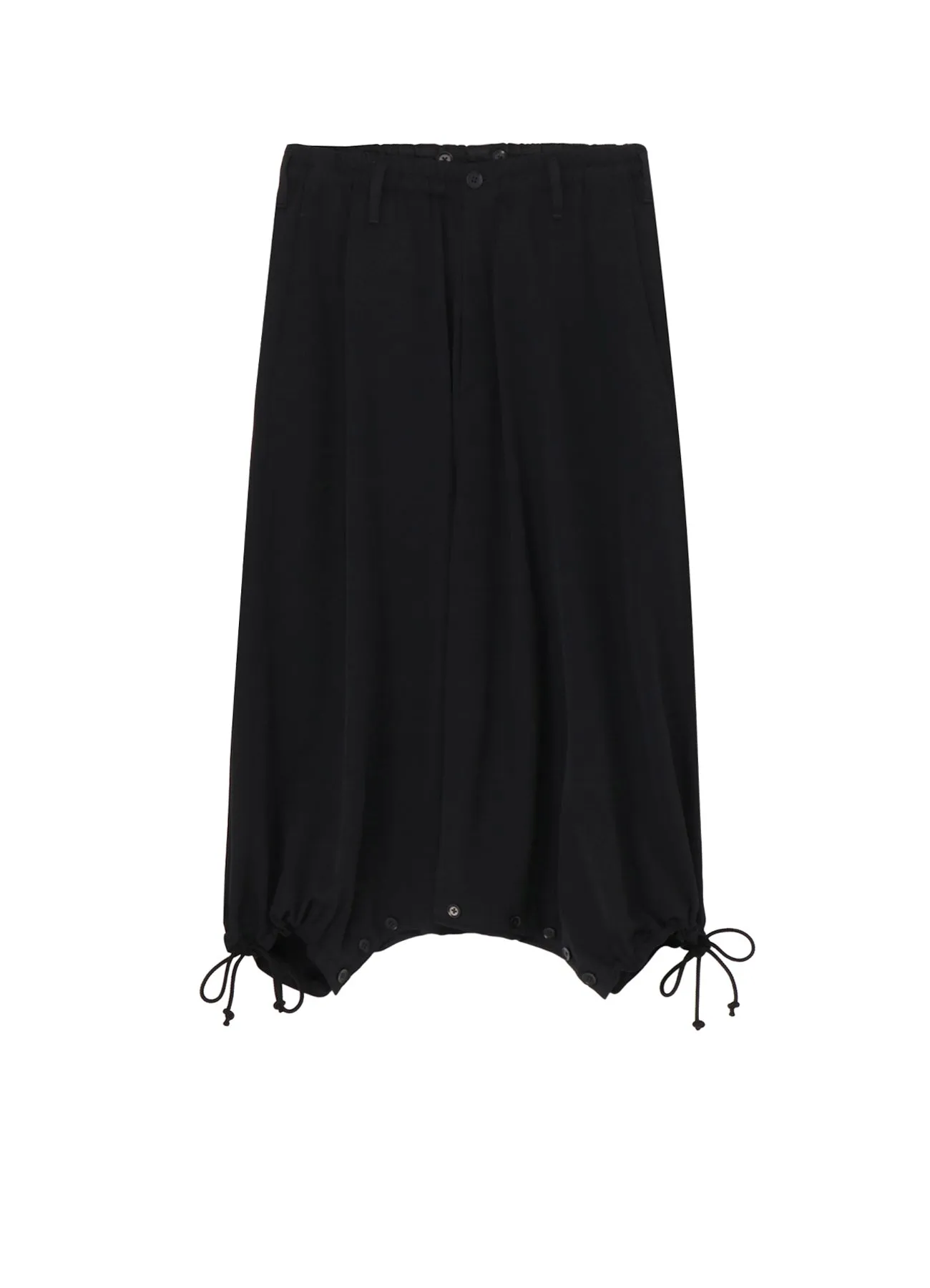 W/GABARDINE INSEAM BUTTON SAROUEL PANTS sold by Yohji Yamamoto