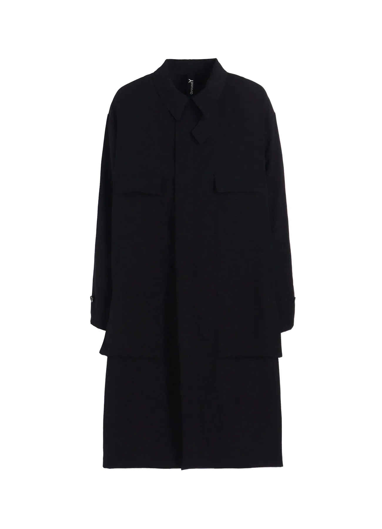 W/GABARDINE OUT POCKET LONG COAT sold by Yohji Yamamoto