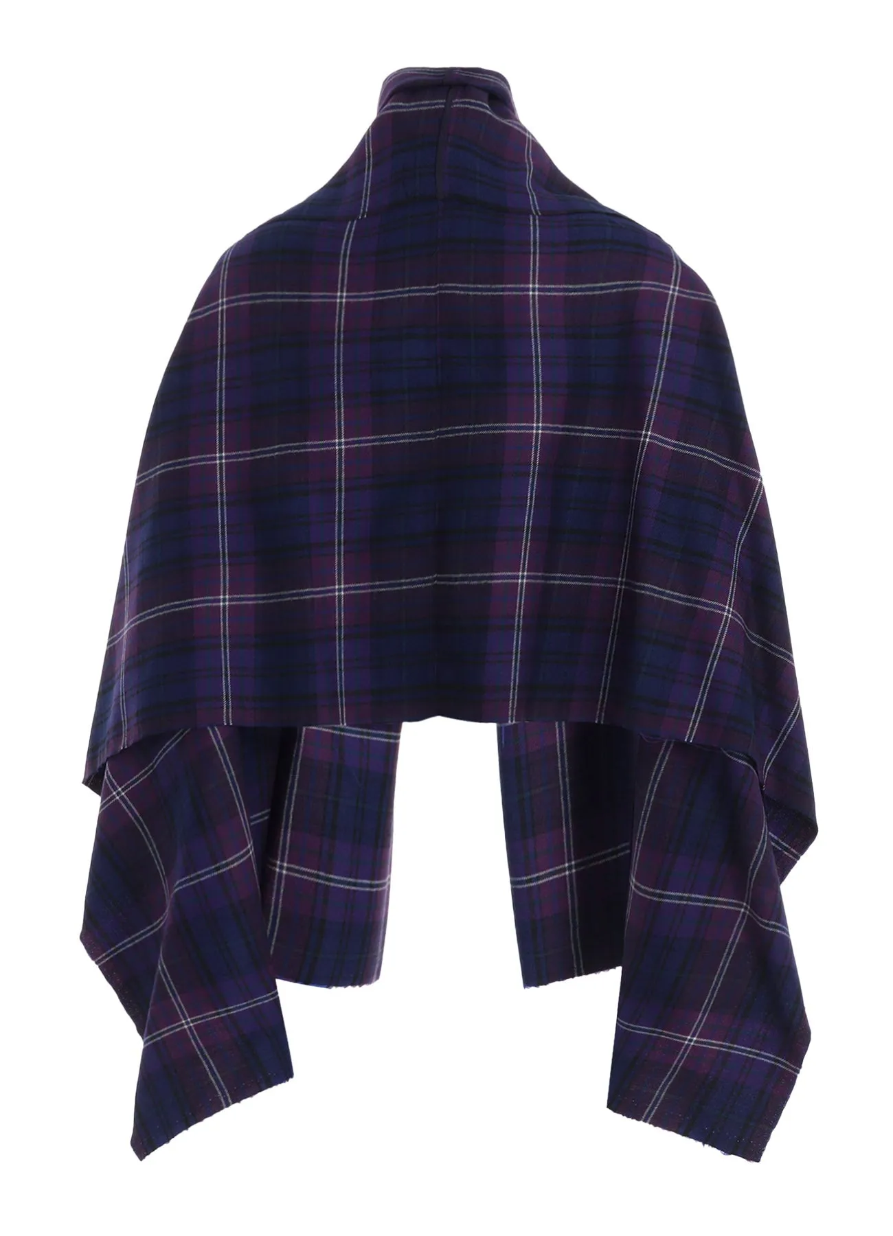 PLAID SCARF BLOUSON sold by Yohji Yamamoto product image thumbnail 3