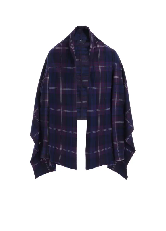 PLAID SCARF BLOUSON sold by Yohji Yamamoto