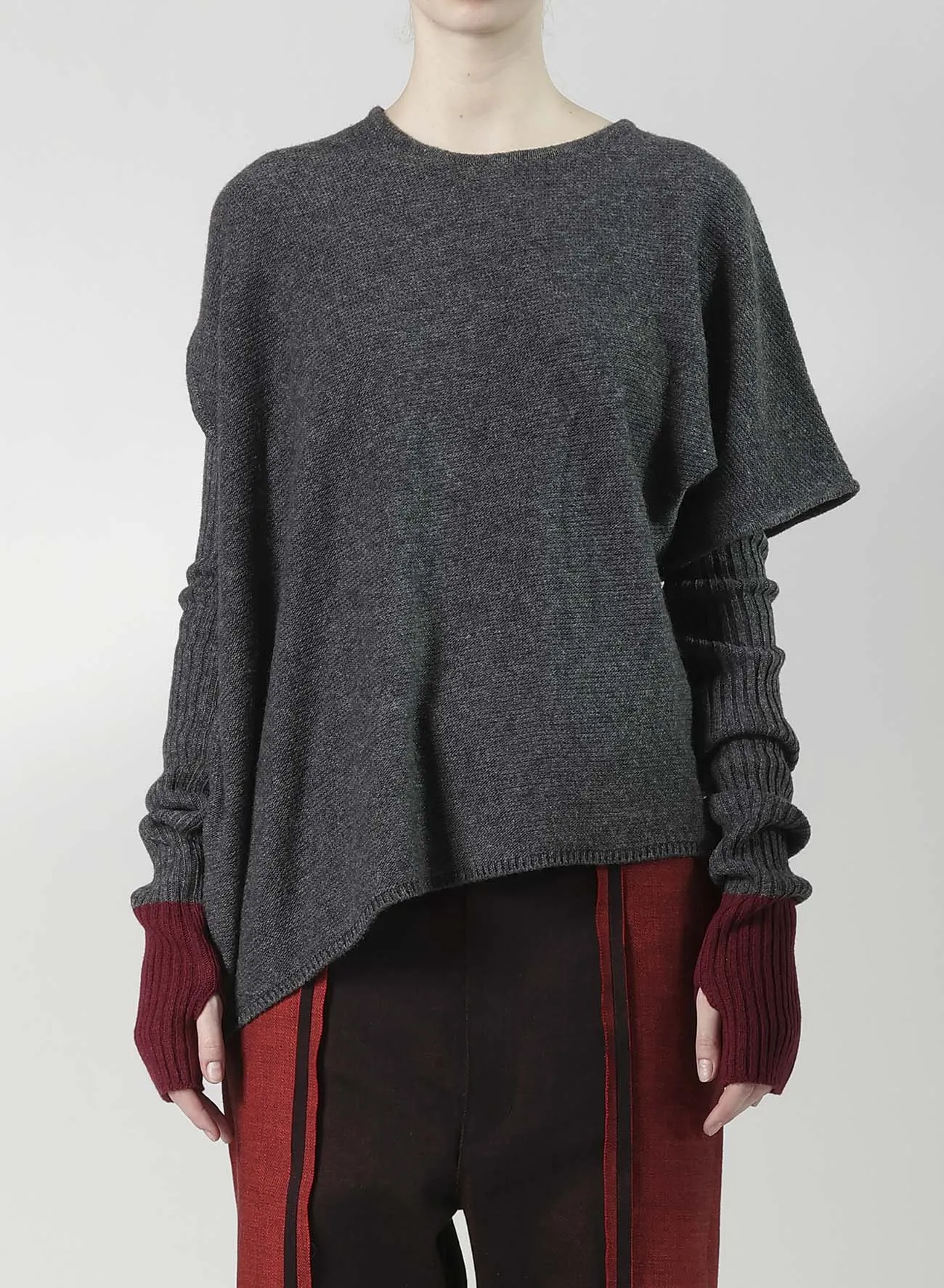WOOL BLEND ARRANGED KNIT sold by Yohji Yamamoto product image thumbnail 4