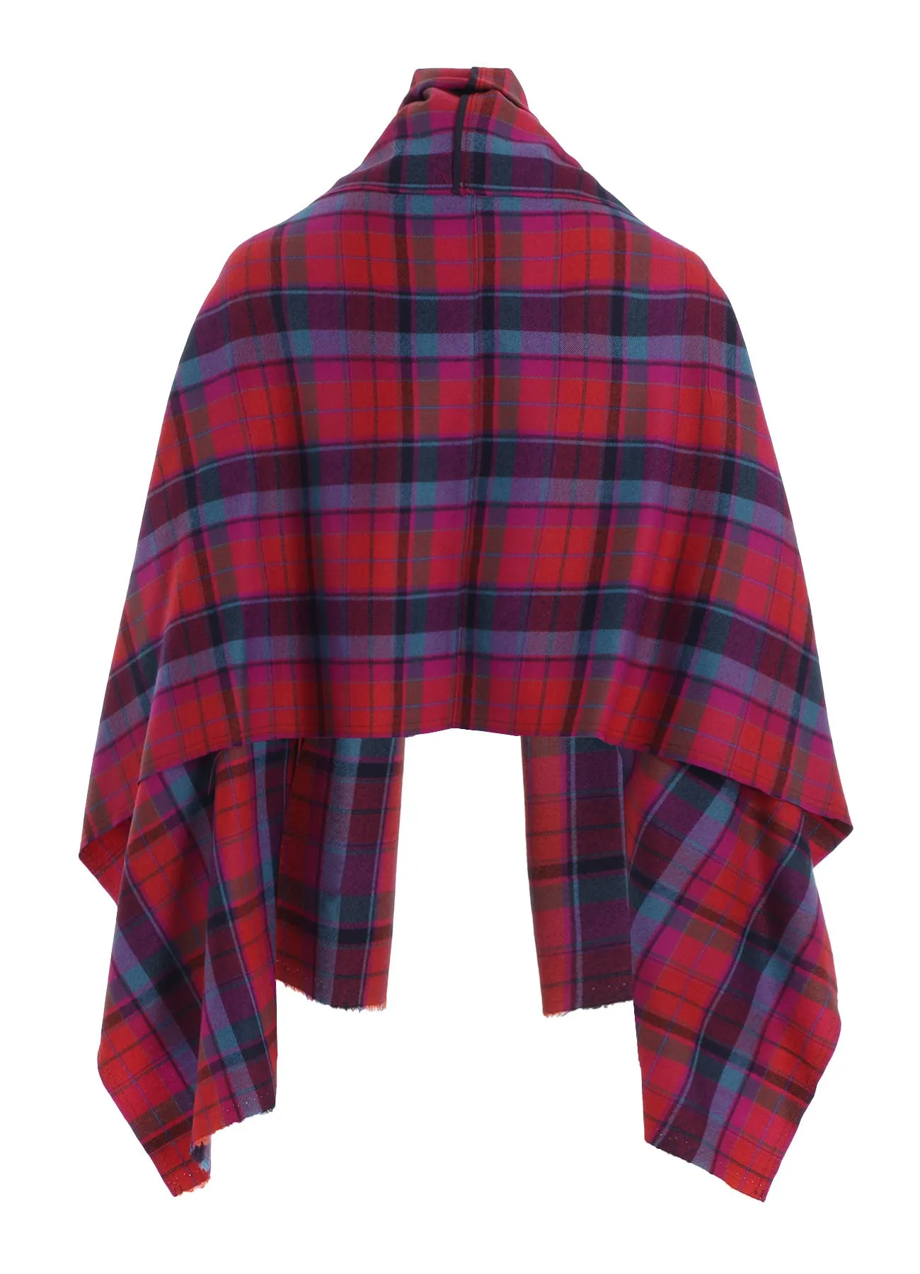 PLAID SCARF BLOUSON sold by Yohji Yamamoto product image thumbnail 3