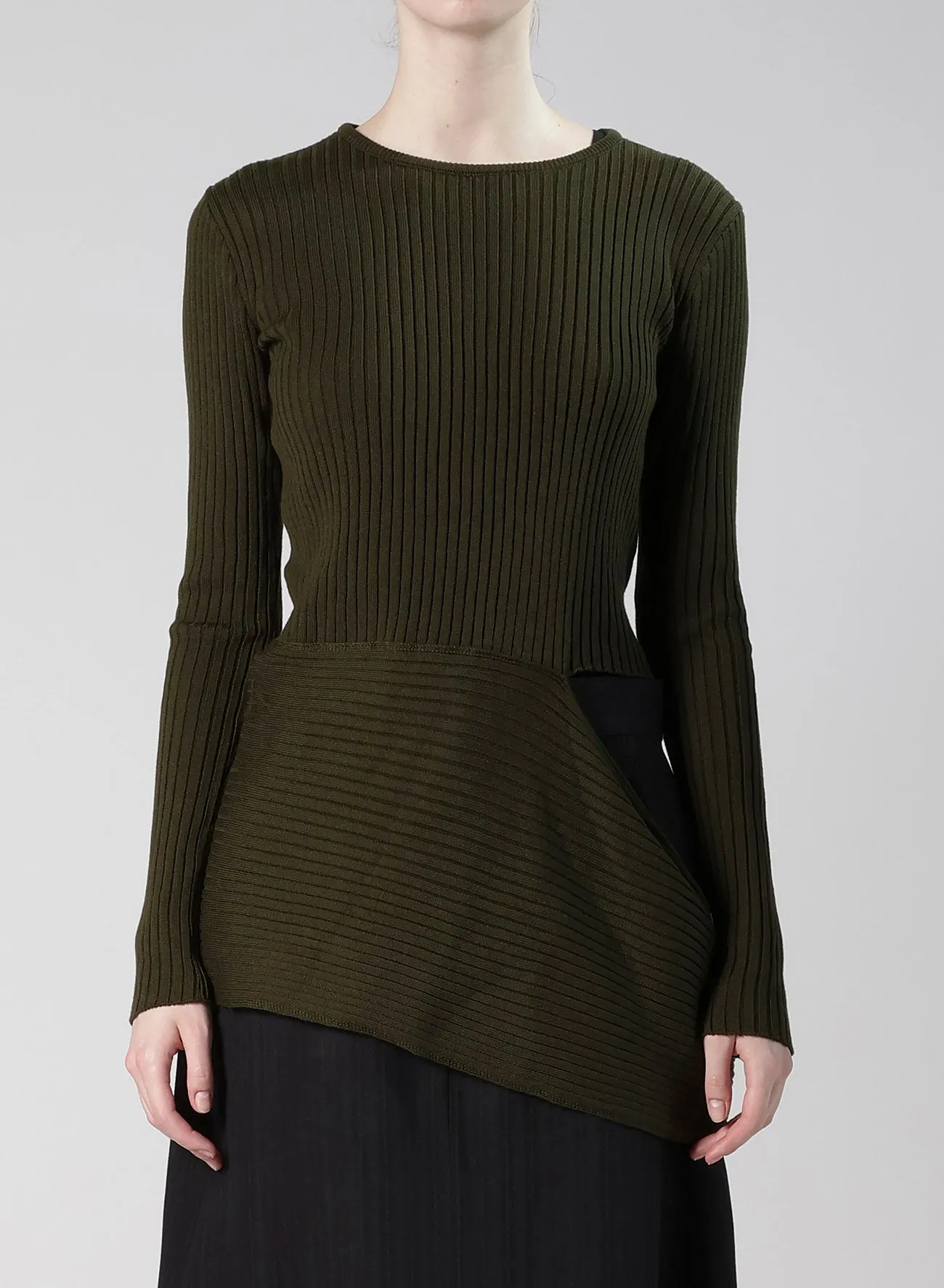 WOOL BLEND PANEL KNIT sold by Yohji Yamamoto product image thumbnail 4
