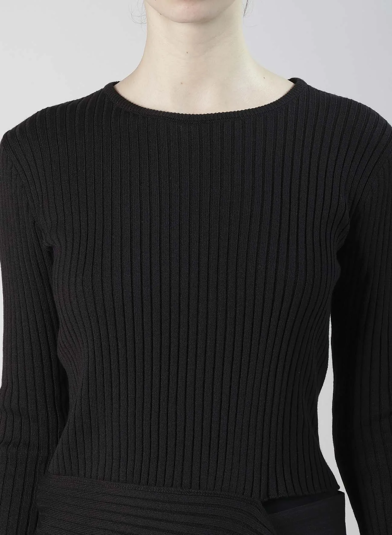 WOOL BLEND PANEL KNIT sold by Yohji Yamamoto product image thumbnail 5