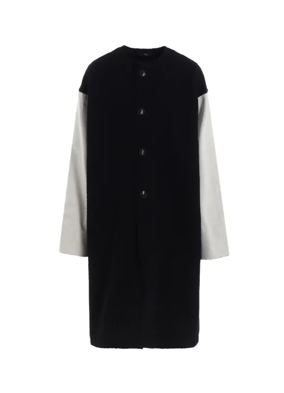 CABLE JQ KNIT COLLERLESS COAT sold by Yohji Yamamoto