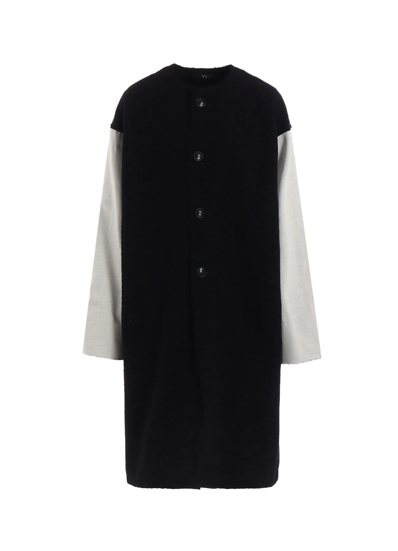 CABLE JQ KNIT COLLERLESS COAT sold by Yohji Yamamoto