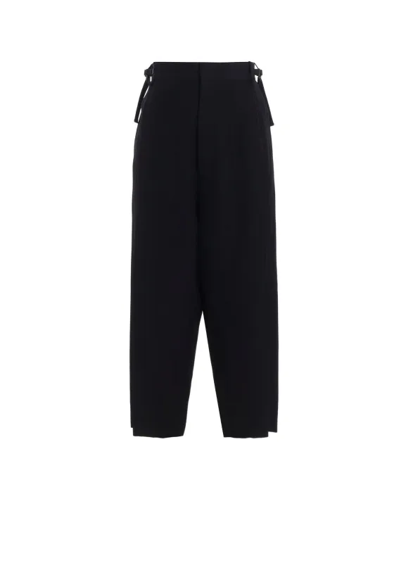 VISCOSE TWEED STRIPE SAROUEL PANTS sold by Yohji Yamamoto