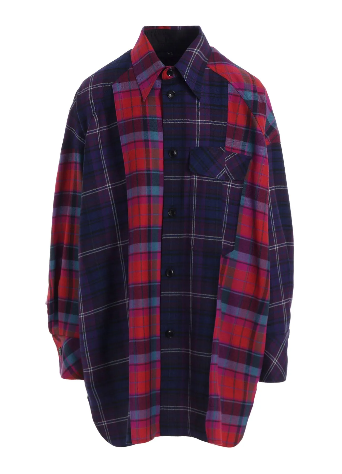 PLAID SHIRT COLLAR BLOUSE sold by Yohji Yamamoto product image thumbnail 2