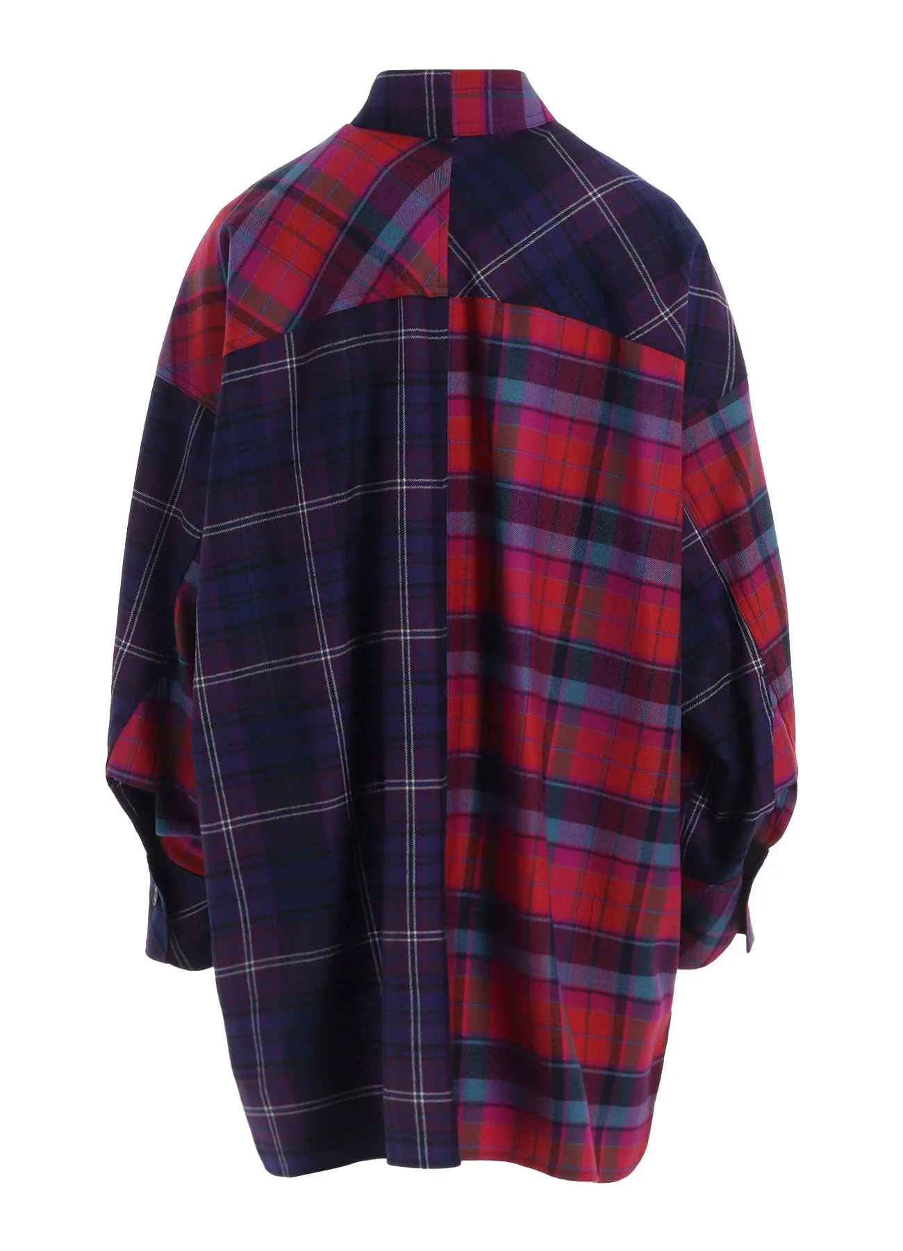 PLAID SHIRT COLLAR BLOUSE sold by Yohji Yamamoto product image thumbnail 3